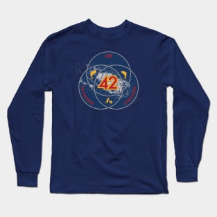 The Answer to Life, the Universe & Everything (Ultimate Venn Version) Long Sleeve T-Shirt